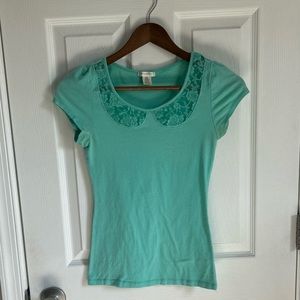 Teal Stretchy Tee Shirt/Blouse